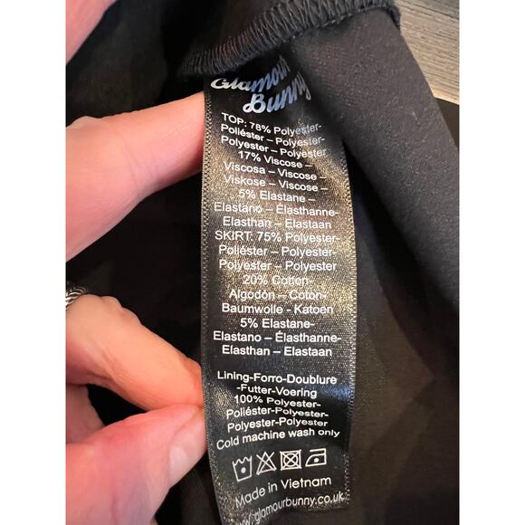 Glamour Bunny 60s Christie Pencil Dress black and mustard S - Picture 7 of 7